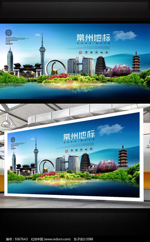龙城印记·智汇常州 — 旅游地标宣传海报设计